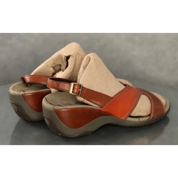 Merrell Primrose Women's Wedge Sandals Size 10 Leather Brown - Picture 8 of 12